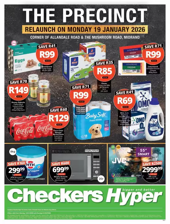 Checkers catalogue in Brakpan | Checkers Hyper The Precinct Store Relaunch 19 January | 2026-01-18T00:00:00.000Z - 2026-02-01T00:00:00.000Z