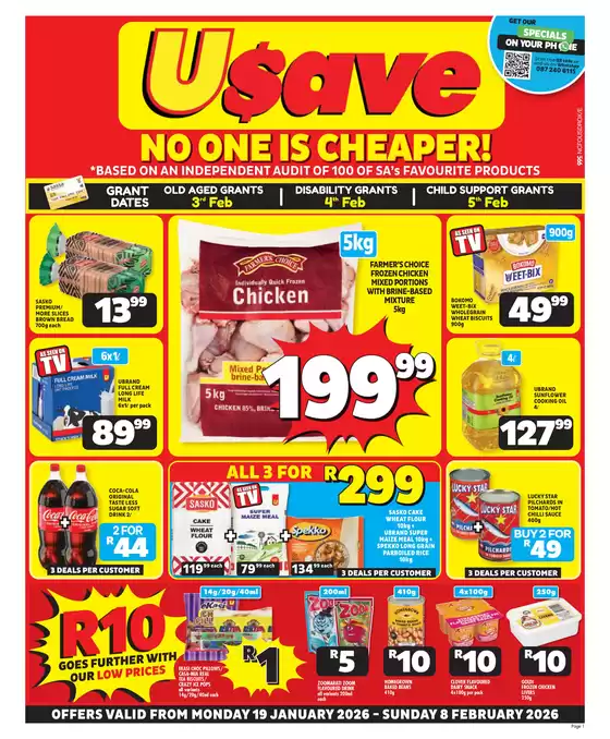 Usave catalogue in Durban | Ncusavepricesavings19jan08feb2026 | 2026-01-19T00:00:00.000Z - 2026-02-08T00:00:00.000Z