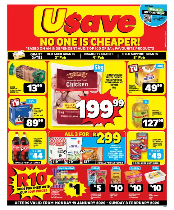 Usave catalogue in Durban | Ecusavepricesavings19jan08feb2026 | 2026-01-19T00:00:00.000Z - 2026-02-08T00:00:00.000Z