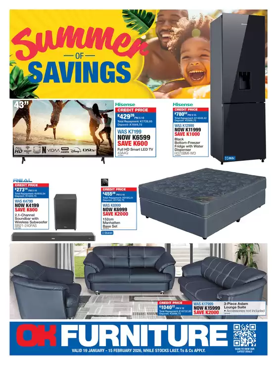 OK Furniture catalogue | Top deals for all customers | 2026-01-19T00:00:00.000Z - 2026-02-15T00:00:00.000Z