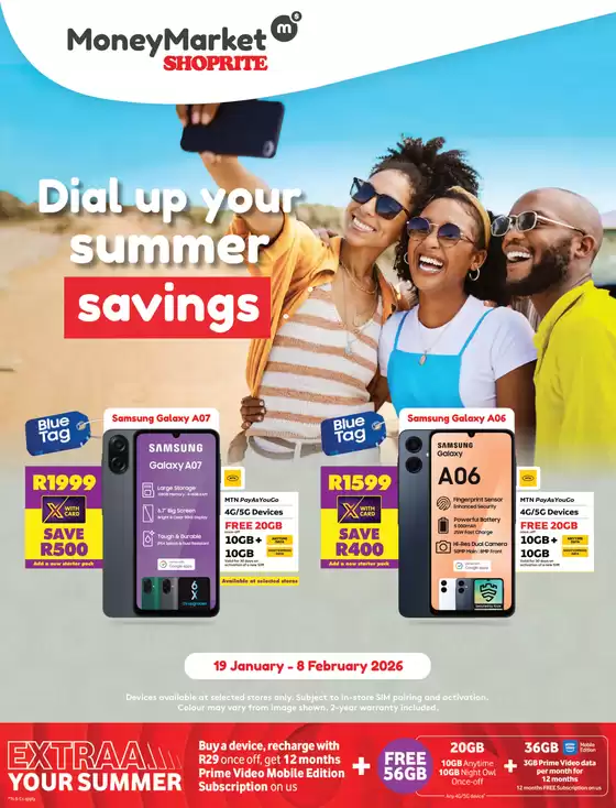 Shoprite catalogue in Bloemfontein | Shoprite Money Market Summer Savings 19 January - 8 February | 2026-01-19T00:00:00.000Z - 2026-02-08T00:00:00.000Z