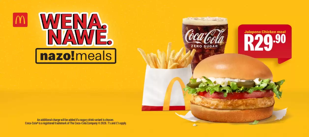 McDonald's catalogue in Bloemfontein | McDonald's Sale | 2026-01-28T00:00:00.000Z - 2026-02-11T00:00:00.000Z