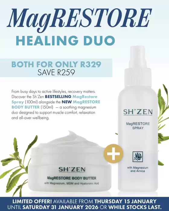 Sh'Zen catalogue | Discounts and promotions | 2026-01-15T00:00:00.000Z - 2026-01-31T00:00:00.000Z