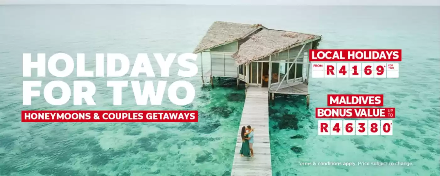 Flight Centre catalogue | Holidays For Two | 2026-01-29T00:00:00.000Z - 2026-02-12T00:00:00.000Z