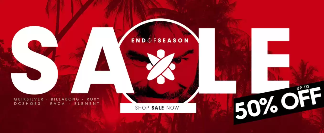 Quiksilver catalogue in Bloemfontein | End of season sale | 2026-01-29T00:00:00.000Z - 2026-02-12T00:00:00.000Z
