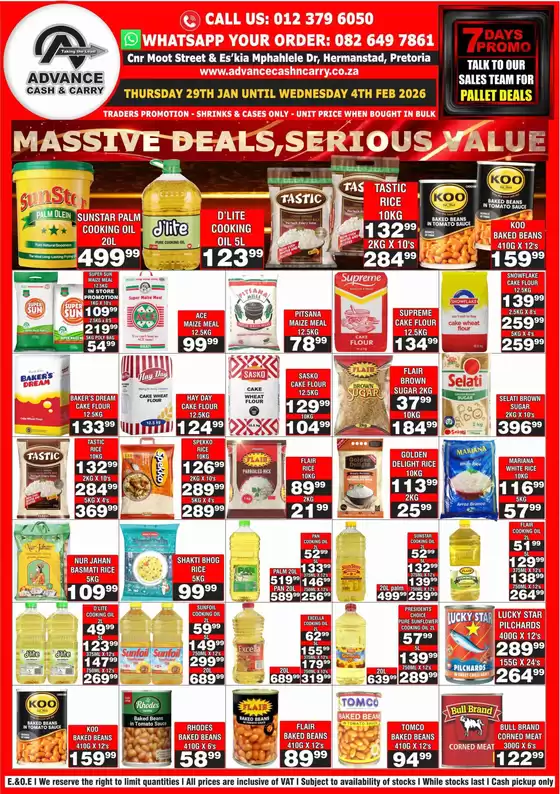 Advance Cash n Carry catalogue in Alice | Advance Cash n Carry weekly specials | 2026-01-29T00:00:00.000Z - 2026-02-04T00:00:00.000Z