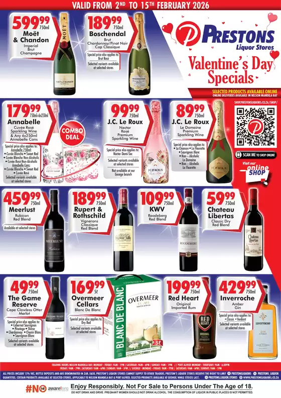 Prestons catalogue in Emalahleni | Valentine's Day Specials | 2026-02-02T00:00:00.000Z - 2026-02-15T00:00:00.000Z