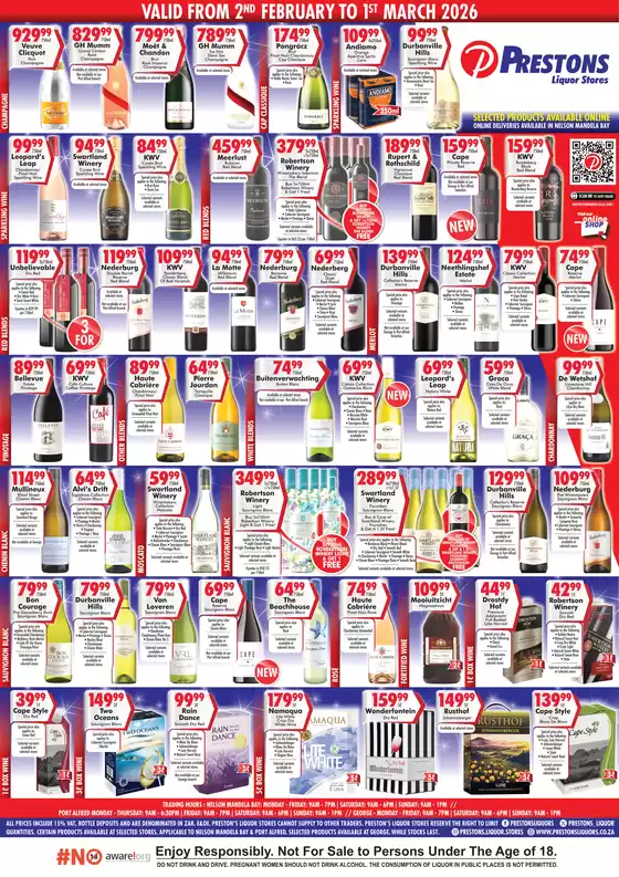 Prestons catalogue in Emalahleni | Prestons Sale | 2026-02-02T00:00:00.000Z - 2026-03-01T00:00:00.000Z