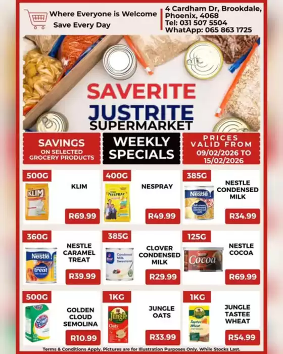 Saverite catalogue in Sishen | Weekly Specials | 2026-02-09T00:00:00.000Z - 2026-02-15T00:00:00.000Z