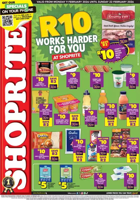 Shoprite catalogue in Sishen | Shoprite R10 Low Price Bonanza Eastern Cape 9 February - 22 February | 2026-02-09T00:00:00.000Z - 2026-02-22T00:00:00.000Z