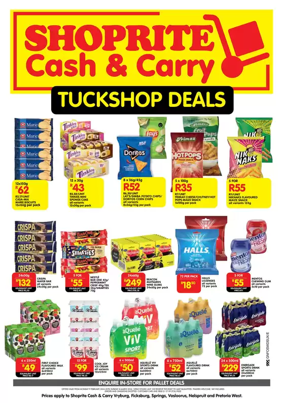 Shoprite catalogue in Sishen | Top offers for all bargain hunters | 2026-02-09T00:00:00.000Z - 2026-03-08T00:00:00.000Z