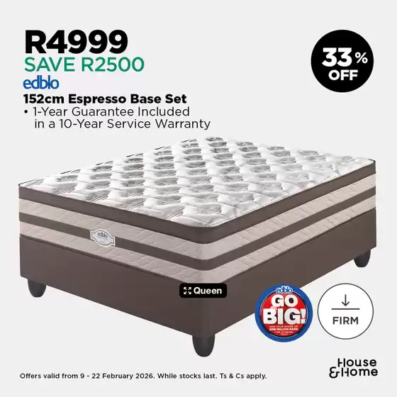 House & Home catalogue in Kimberley | Our best deals for you | 2026-02-09T00:00:00.000Z - 2026-02-22T00:00:00.000Z