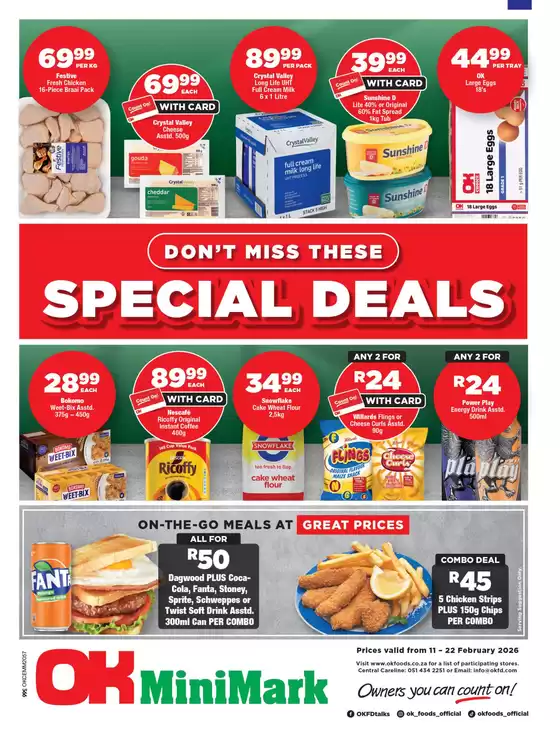 OK MiniMark catalogue in Fochville | Save now with our deals | 2026-02-11T00:00:00.000Z - 2026-02-22T00:00:00.000Z