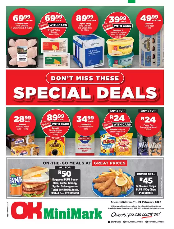 OK MiniMark catalogue in Fochville | Current special promotions | 2026-02-11T00:00:00.000Z - 2026-02-22T00:00:00.000Z