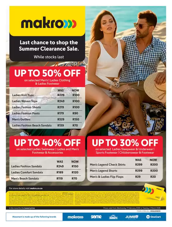 Makro catalogue in Fochville | Great offer for all customers | 2026-02-11T00:00:00.000Z - 2026-03-03T00:00:00.000Z