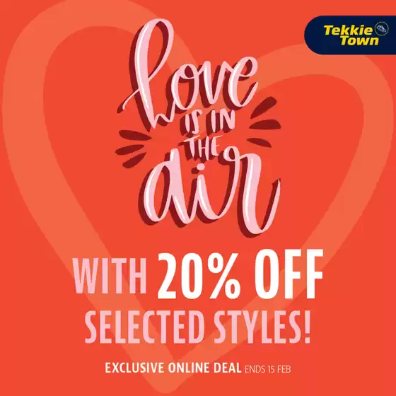 Tekkie Town catalogue | Love Is In The Air | 2026-02-13T00:00:00.000Z - 2026-02-15T00:00:00.000Z