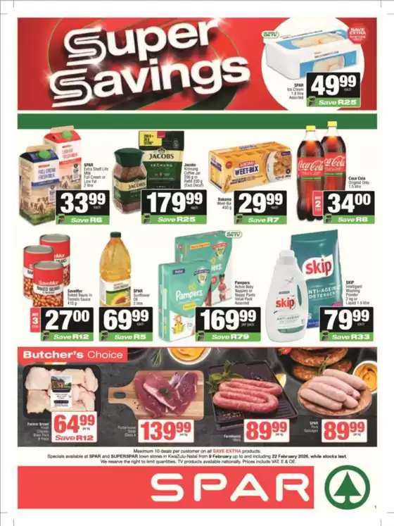SuperSpar catalogue in Germiston | Current deals and offers | 2026-02-09T00:00:00.000Z - 2026-02-22T00:00:00.000Z