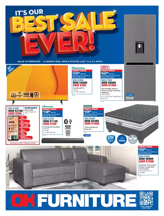 OK Furniture catalogue in Sandton | Discover attractive offers | 2026-02-16T00:00:00.000Z - 2026-03-15T00:00:00.000Z