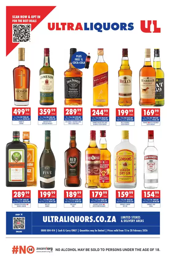 Ultra Liquors catalogue in Germiston | Ultra Liquors Sale | 2026-02-16T00:00:00.000Z - 2026-02-28T00:00:00.000Z