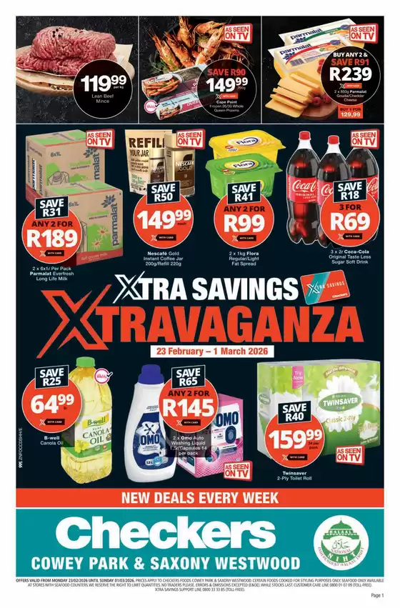 Checkers catalogue in Richards Bay | Discounts and promotions | 2026-02-22T00:00:00.000Z - 2026-03-01T00:00:00.000Z