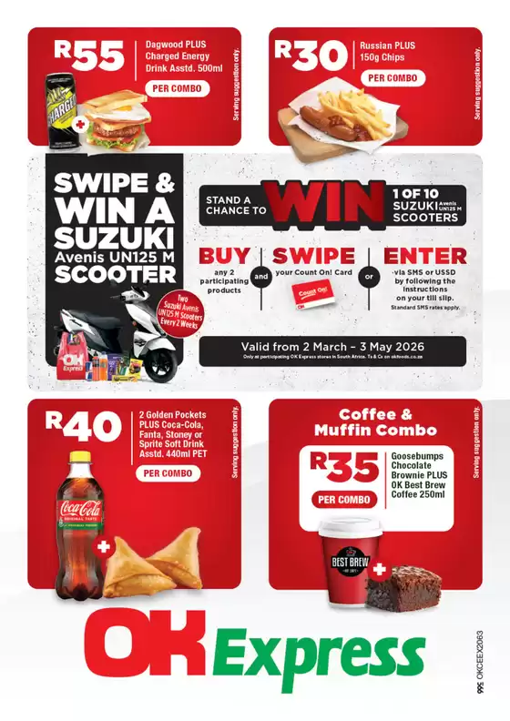 OK Express catalogue in Gordon's Bay | Discounts and promotions | 2026-03-02T00:00:00.000Z - 2026-05-03T00:00:00.000Z
