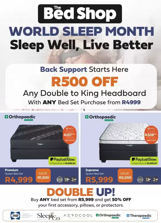 The Bed Shop catalogue in Johannesburg | Our best offers for you | 2026-03-03T00:00:00.000Z - 2026-03-17T00:00:00.000Z