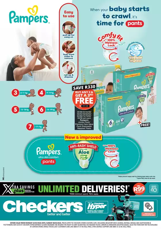 Checkers Hyper catalogue in Umlazi | Checkers Pampers Promotion | 2026-03-01T00:00:00.000Z - 2026-03-08T00:00:00.000Z