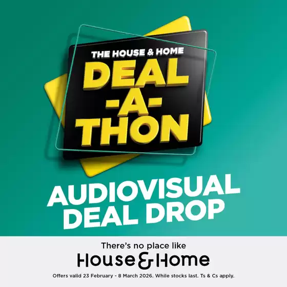 House & Home catalogue in Johannesburg | Exclusive deals for our customers | 2026-02-23T00:00:00.000Z - 2026-03-08T00:00:00.000Z