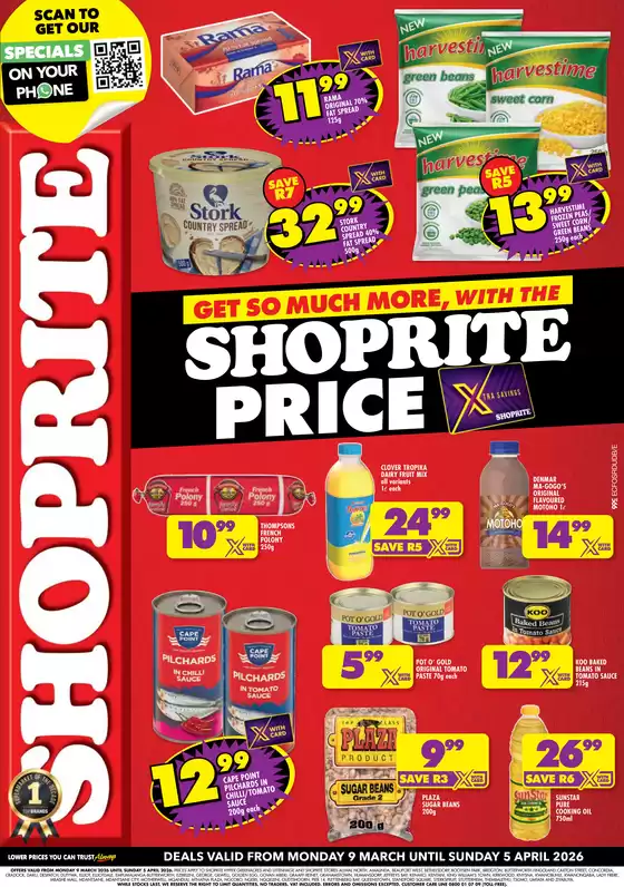 Shoprite catalogue | Shoprite Price Eastern Cape - 09 March to 05 April | 2026-03-09T00:00:00.000Z - 2026-04-05T00:00:00.000Z
