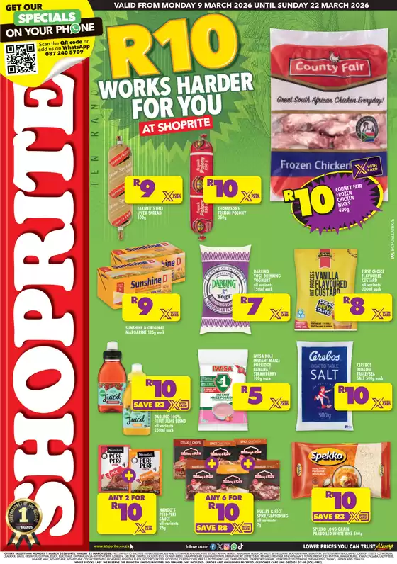 Shoprite catalogue | Shoprite R10 Low Price Bonanza Eastern Cape - 09 to 22 March | 2026-03-09T00:00:00.000Z - 2026-03-22T00:00:00.000Z
