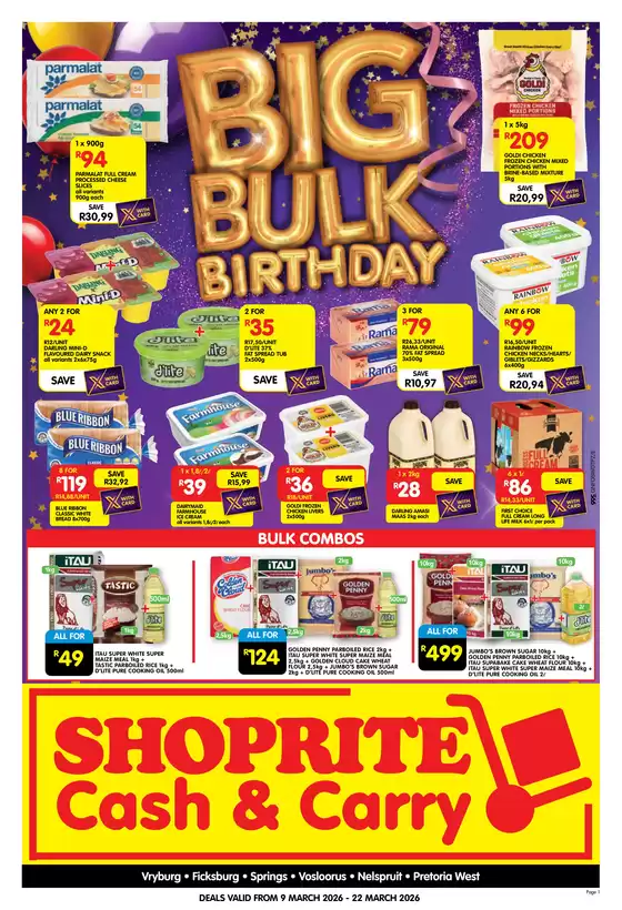 Shoprite catalogue in Guguletu | Discounts and promotions | 2026-03-09T00:00:00.000Z - 2026-03-22T00:00:00.000Z