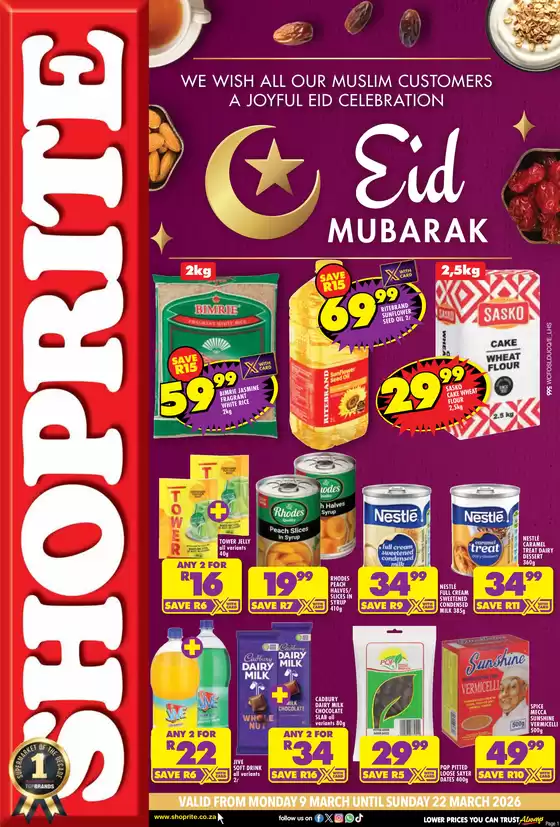 Shoprite catalogue | Shoprite Eid Mubarak Deals Western Cape 9 March - 22 March | 2026-03-09T00:00:00.000Z - 2026-03-22T00:00:00.000Z