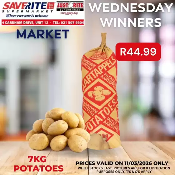 Saverite catalogue in Madadeni | Wednesday Winners | 2026-03-11T00:00:00.000Z - 2026-03-11T00:00:00.000Z