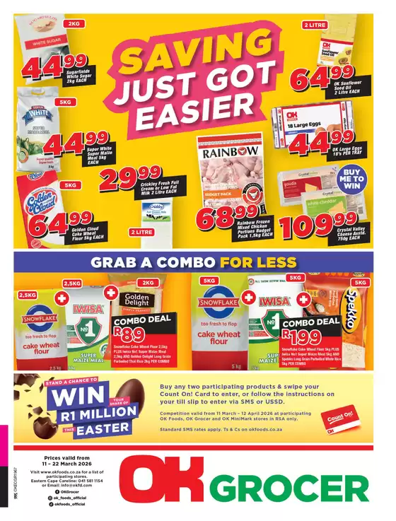 OK Grocer catalogue in Polokwane | Current deals and offers | 2026-03-11T00:00:00.000Z - 2026-03-22T00:00:00.000Z