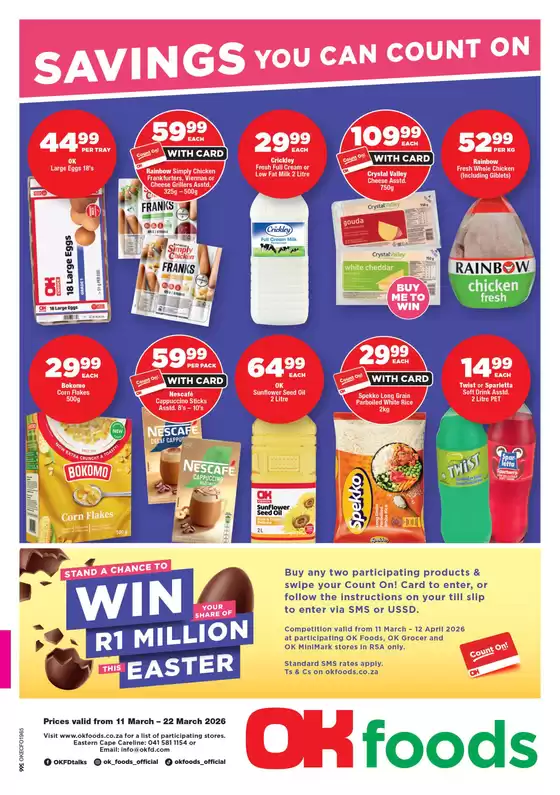 OK Foods catalogue in Tembisa | Exclusive bargains | 2026-03-11T00:00:00.000Z - 2026-03-22T00:00:00.000Z