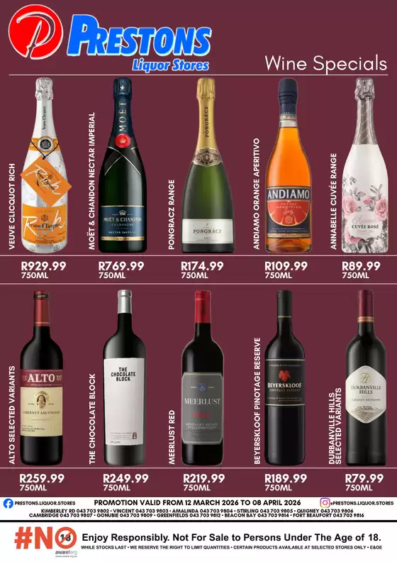 Prestons catalogue in Lenasia | Wine Specials | 2026-03-12T00:00:00.000Z - 2026-04-08T00:00:00.000Z
