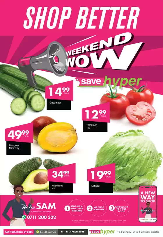 Save Hyper catalogue in Pietermaritzburg | Wide range of offers | 2026-03-13T00:00:00.000Z - 2026-03-15T00:00:00.000Z