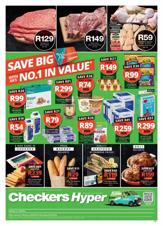 Checkers catalogue in Ngcobo | Checkers Hyper March Mid-Month Promotion Baywest | 2026-03-15T00:00:00.000Z - 2026-03-22T00:00:00.000Z