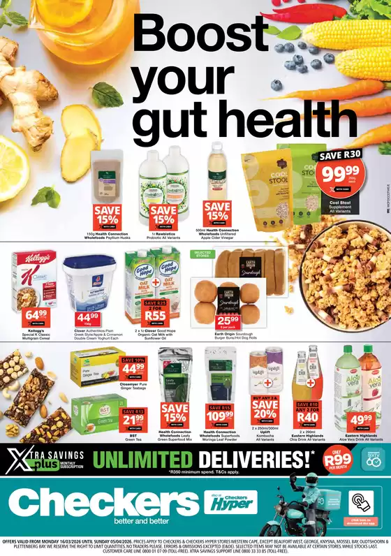 Checkers catalogue in Ngcobo | Checkers Wellness Promotion | 2026-03-15T00:00:00.000Z - 2026-04-05T00:00:00.000Z