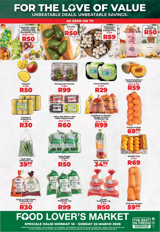Food Lover's Market catalogue | Kathu - 16 - 22 March 2026 | 2026-03-15T00:00:00.000Z - 2026-03-22T00:00:00.000Z
