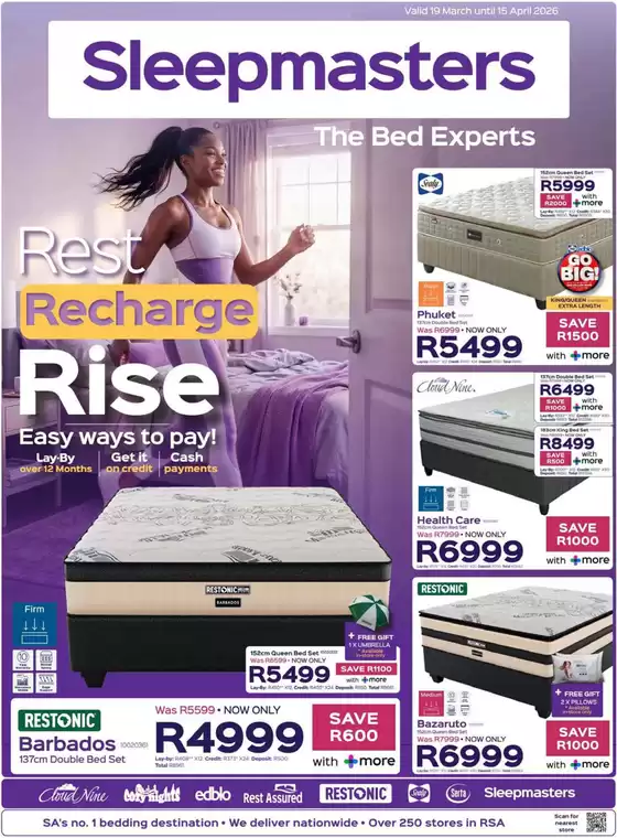 Sleepmasters catalogue | Sleepmasters Sale | 2026-03-19T00:00:00.000Z - 2026-04-15T00:00:00.000Z