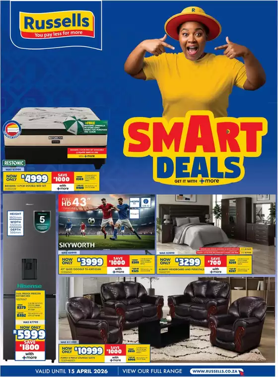 Russells catalogue | Smart Deals | 2026-03-19T00:00:00.000Z - 2026-04-15T00:00:00.000Z