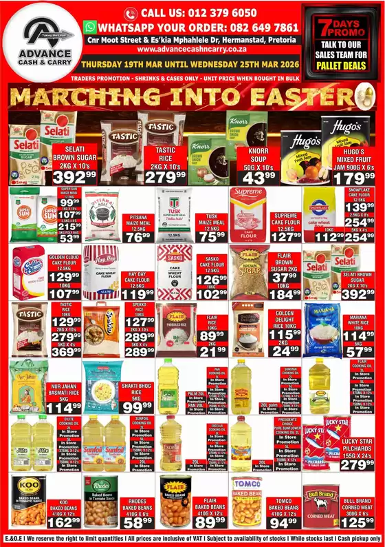 Advance Cash n Carry catalogue in Mitchell's Plain | Advance Cash n Carry weekly specials | 2026-03-19T00:00:00.000Z - 2026-03-25T00:00:00.000Z