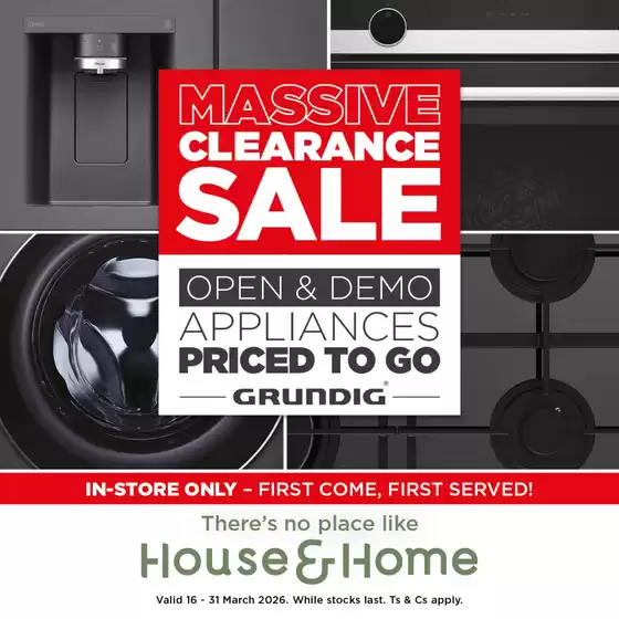 House & Home catalogue | Great offer for bargain hunters | 2026-03-16T00:00:00.000Z - 2026-03-31T00:00:00.000Z