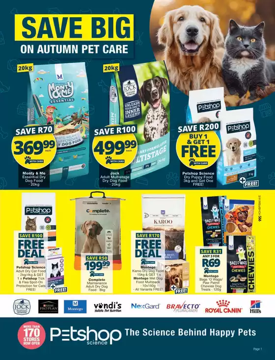 Checkers catalogue in Sasolburg | Petshop Science March Month-End Promotion | 2026-03-22T00:00:00.000Z - 2026-04-05T00:00:00.000Z