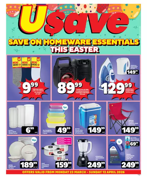 Usave catalogue in Mount Fletcher | Ncusaveeasterfavourites23mar12apr2026 | 2026-03-23T00:00:00.000Z - 2026-04-12T00:00:00.000Z