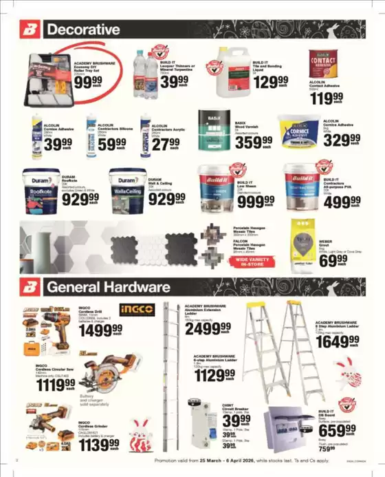 Build It catalogue in Mount Fletcher | Top deals for all customers | 2026-03-25T00:00:00.000Z - 2026-04-06T00:00:00.000Z