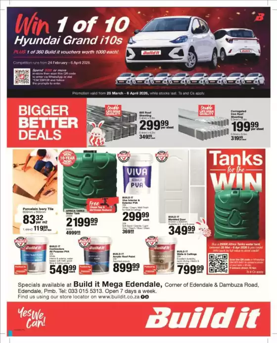 Build It catalogue in Mount Fletcher | Wide range of offers | 2026-02-24T00:00:00.000Z - 2026-04-06T00:00:00.000Z