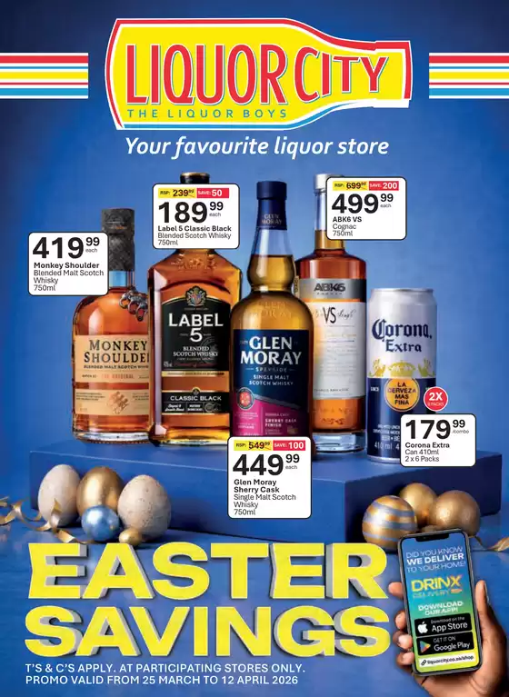 Liquor City catalogue in Khayelitsha | Promotions Liquor City | 2026-03-25T00:00:00.000Z - 2026-04-12T00:00:00.000Z