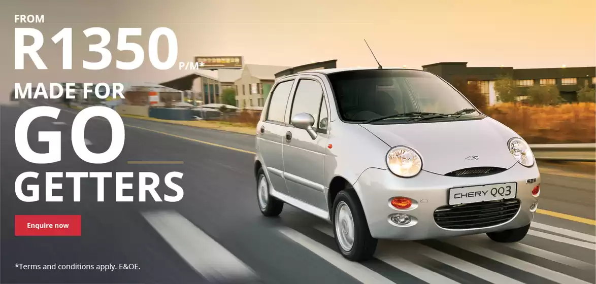 Chery Auto catalogue in Citrusdal | Chery Auto Sale | 2026-04-01T00:00:00.000Z - 2026-04-30T00:00:00.000Z